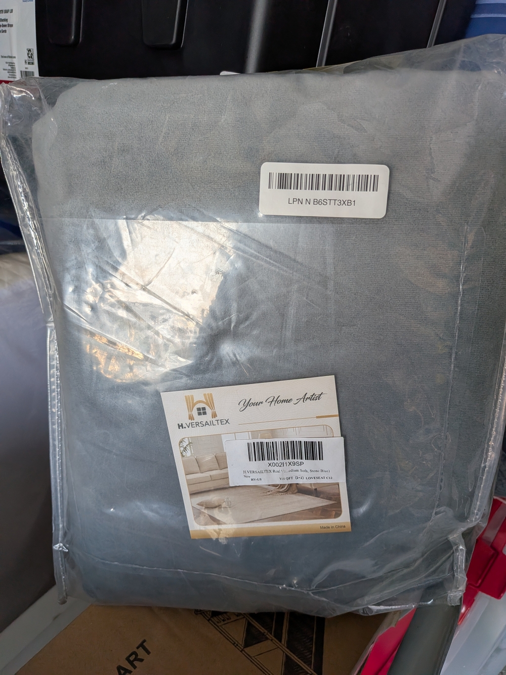 H.Versailtex Gray Couch Cover